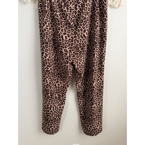 Torrid Leopard Brown High Rise Wide Leg Pull On Crepe Pant Festival Boho 2x - Picture 7 of 9